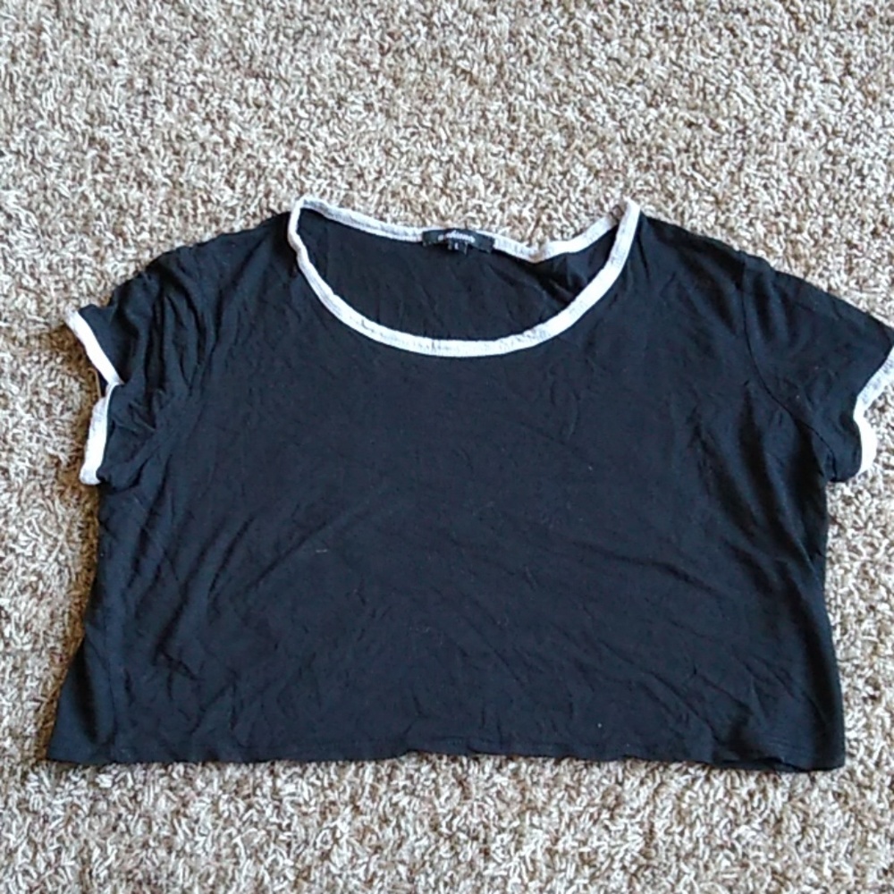 Black crop top